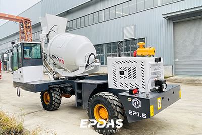 Self-loading Concrete Mixer For Factory Construction