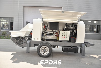 Trailer Concrete Pump For Foundation Work