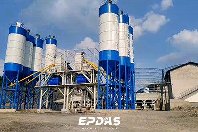 Twin-shaft Concrete Plant