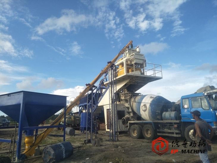 35m3 model batching plant in Philippine (2)